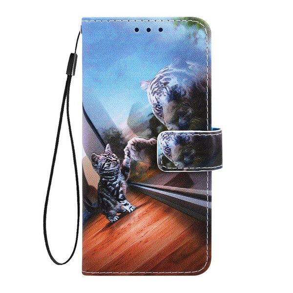 Xiaomi Redmi 7A fodral Ernest the Cat med nyckelband