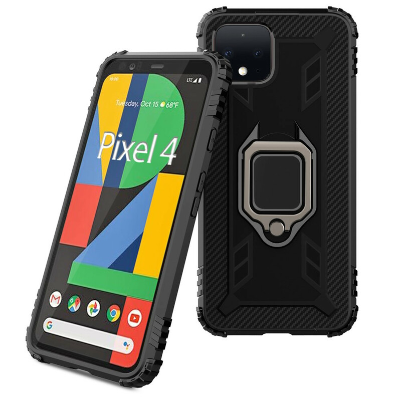 Google Pixel 4 Ring och kolfiberfodral