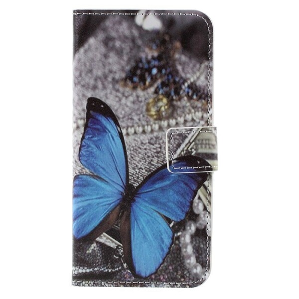 Samsung Galaxy S7 Butterfly SkalBlå
