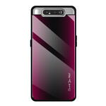 Samsung Galaxy A80 Carbon Fiber Hårdgjort glasfodral