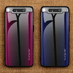 Samsung Galaxy A80 Carbon Fiber Hårdgjort glasfodral