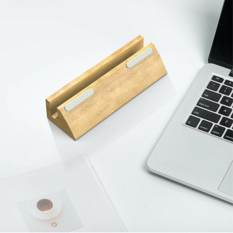 DIROSE skrivbordsställ i träblock för MacBook