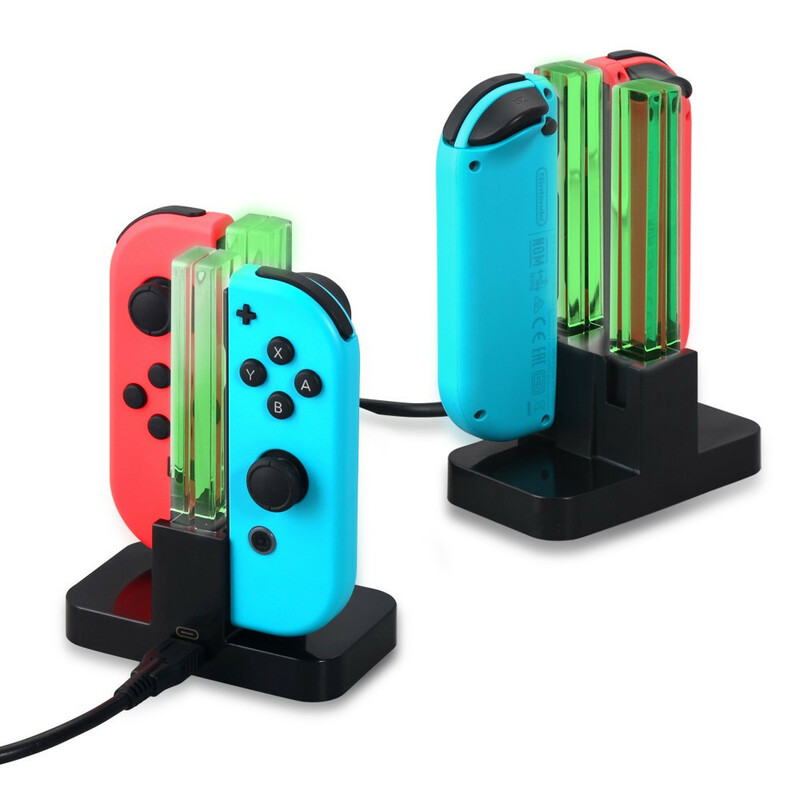 DOBE laddningsstativ med LED för Nintendo Switch