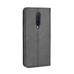 OnePlus 8 Vintage Läder Effekt Flip Cover