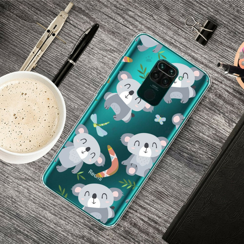 Xiaomi Redmi Note 9 Small Pandas Grey Case