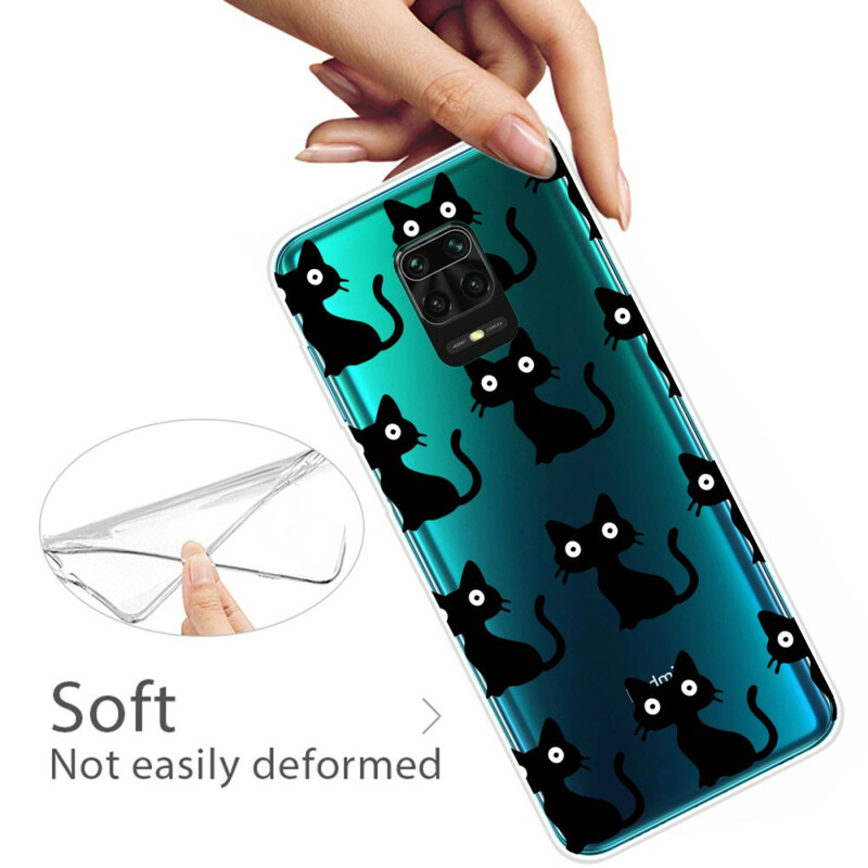Xiaomi Redmi Note 9S / Redmi Note 9 Pro SkalFlera svarta katter