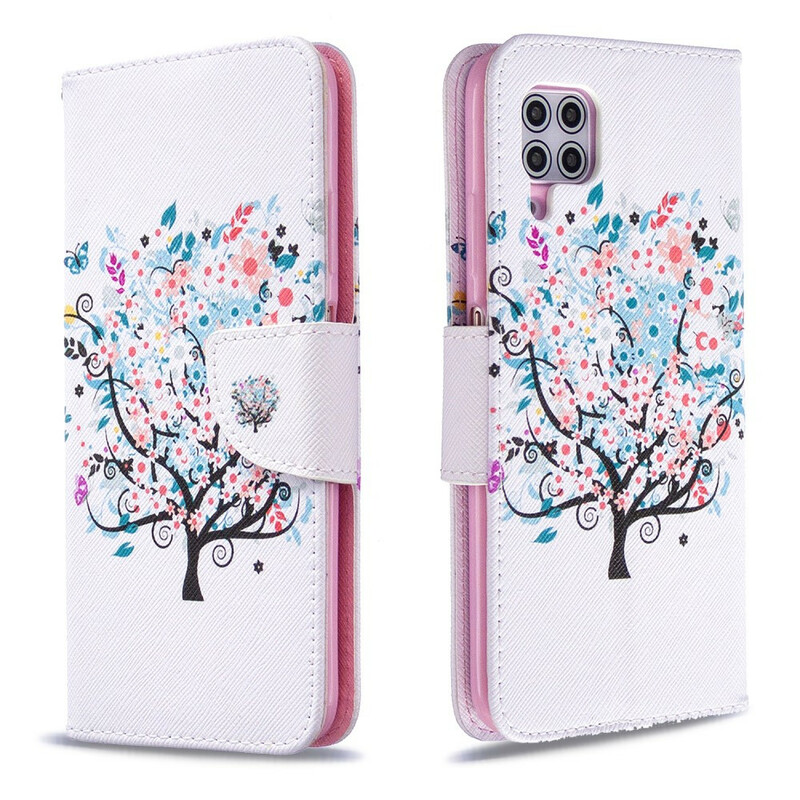 Huawei P40 Lite blommigt trädfodral