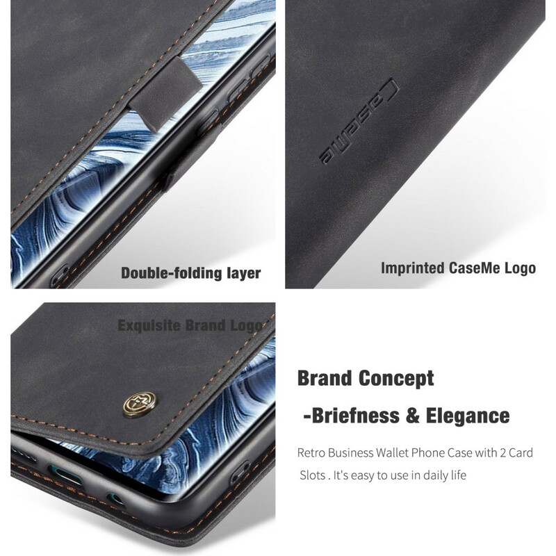 Flip Cover Xiaomi Mi Note 10 / Note 10 Pro CASEME Lädermaterial