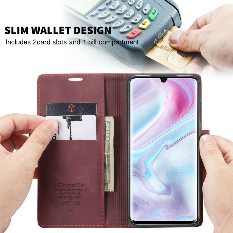 Flip Cover Xiaomi Mi Note 10 / Note 10 Pro CASEME Lädermaterial