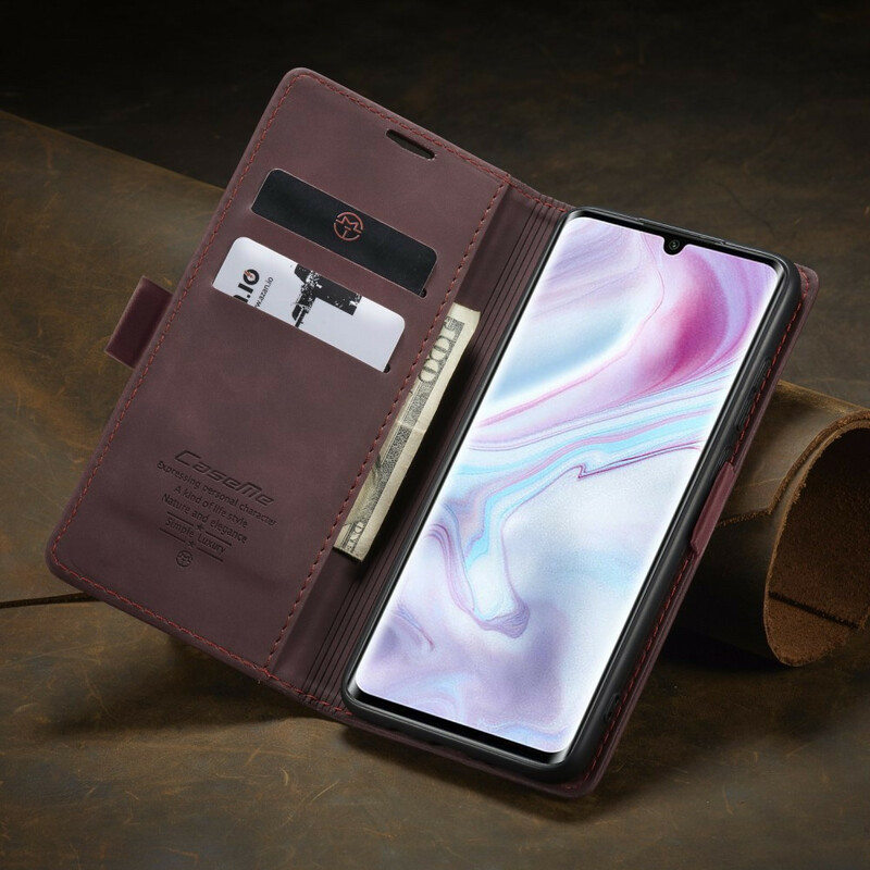 Flip Cover Xiaomi Mi Note 10 / Note 10 Pro CASEME Lädermaterial