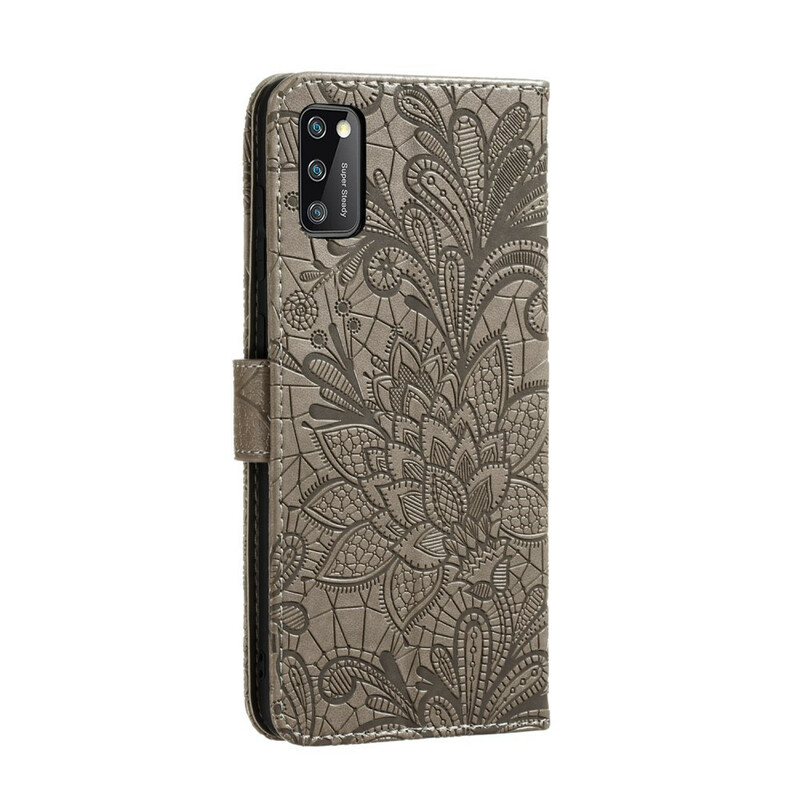 Samsung Galaxy A41 fodral Tribal Flowers med band