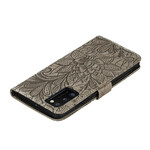 Samsung Galaxy A41 fodral Tribal Flowers med band