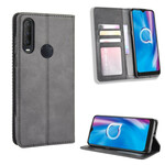 Flip Cover Alcatel 1S / 3L läder effekt Vintage stil Flip Cover Alcatel 1S / 3L läder effekt Vintage stil