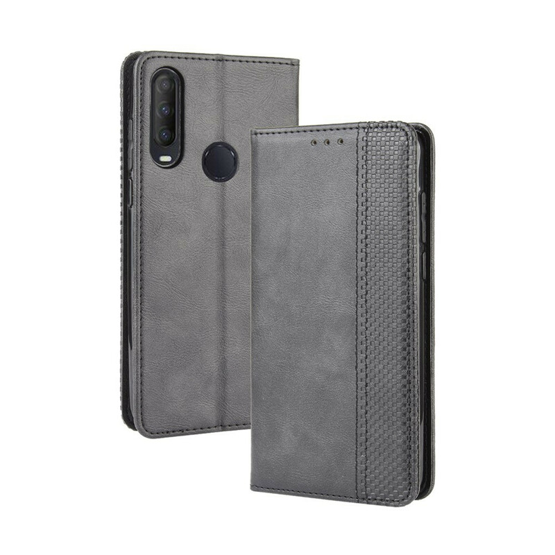 Flip Cover Alcatel 1S / 3L läder effekt Vintage stil