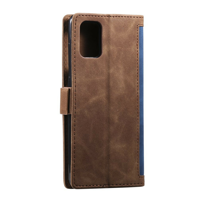 Samsung Galaxy A51 Tvåfärgat fodral i konstläder Förstärkta konturer Samsung Galaxy A51 Tvåfärgat fodral i konstläder Förstärkta konturer