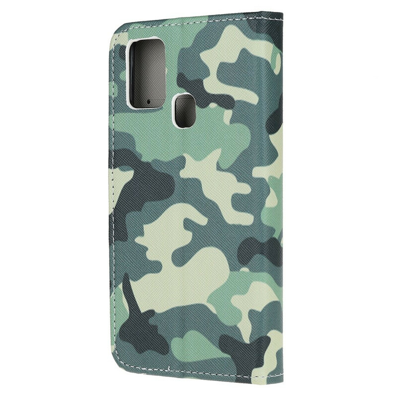 Samsung Galaxy A21s militärfodral i kamouflage
