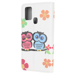 Samsung Galaxy A21s Owl Family fodral