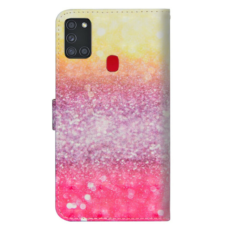 Samsung Galaxy A21s Glitter Cover Magentas