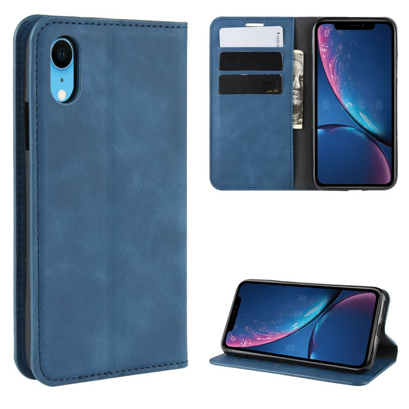 Flip Cover iPhone XR Soft Läder Effekt Flip Cover iPhone XR Soft Läder Effekt