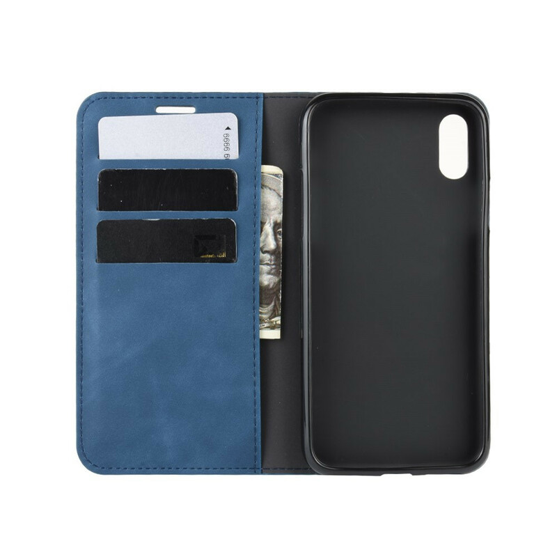 Flip Cover iPhone XR Soft Läder Effekt Flip Cover iPhone XR Soft Läder Effekt