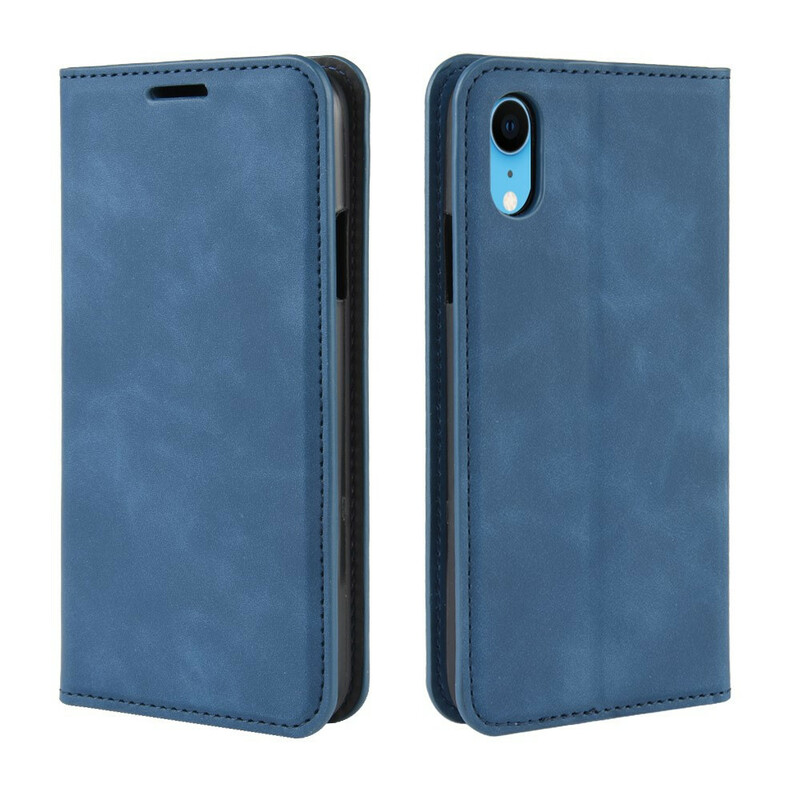 Flip Cover iPhone XR Soft Läder Effekt Flip Cover iPhone XR Soft Läder Effekt