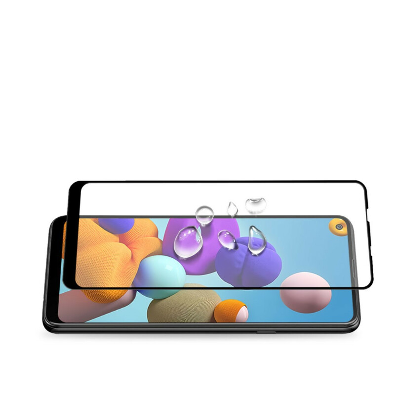 Samsung Galaxy A21s AMORUS skärmskydd av härdat glas