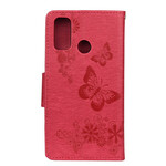 Fodral Huawei P smart 2020 Splendid Butterflies med rem