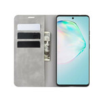 Flip Cover Samsung Galaxy S10 Lite Soft Läder Effekt