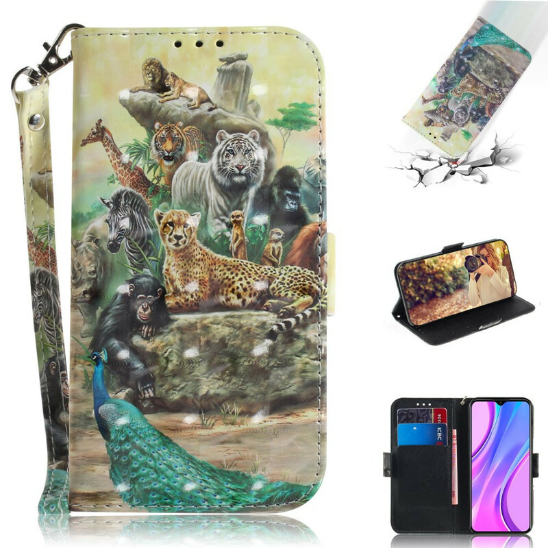 Xiaomi Redmi 9 Animal Safari Rem Case