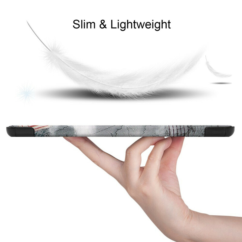 Smart SkalSamsung Galaxy Tab S6 Lite Eiffeltornet Retro