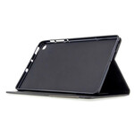 Samsung Galaxy Tab S6 Lite Geometriskt fodral med lädereffekt