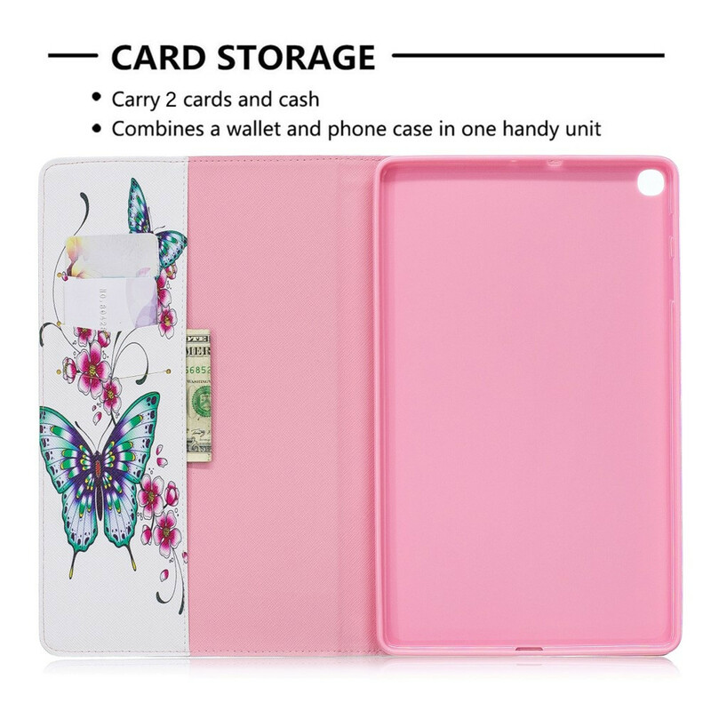 Fodral för Samsung Galaxy Tab A 10.1 (2019) Butterfly Series Case