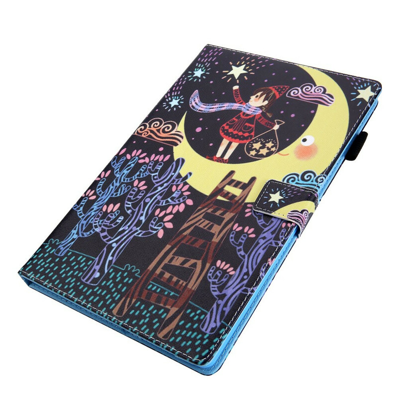 Samsung Galaxy Tab A 10.1 fodral (2019) Moon Girl