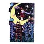 Samsung Galaxy Tab A 10.1 fodral (2019) Moon Girl