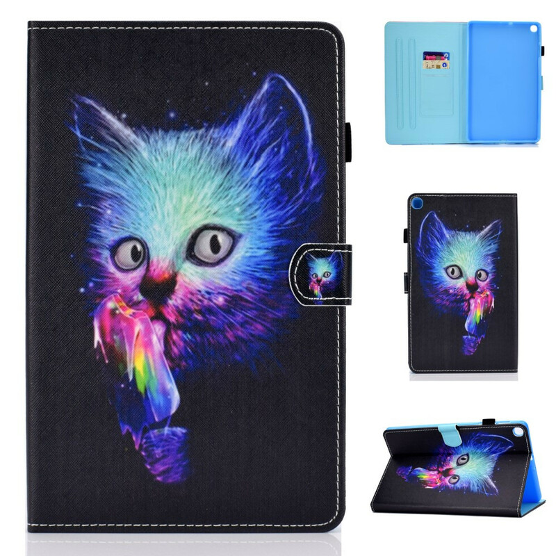 Samsung Galaxy Tab A 10.1 fodral (2019) Psycho Cat