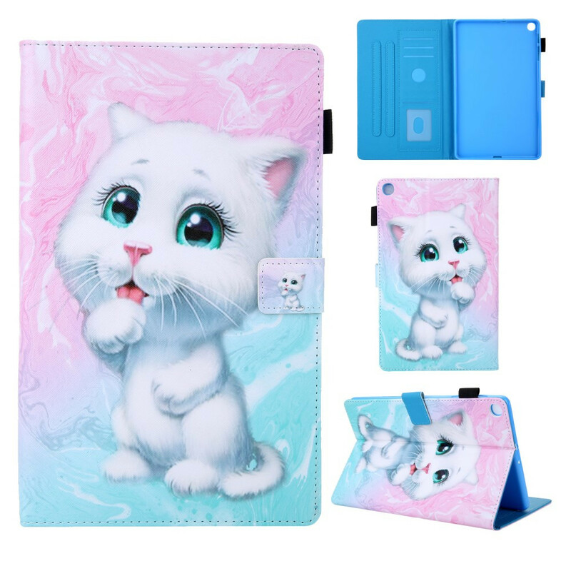 Samsung Galaxy Tab A 10.1 fodral (2019) Marble Kitten