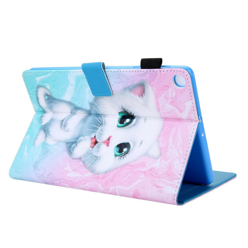 Samsung Galaxy Tab A 10.1 fodral (2019) Marble Kitten