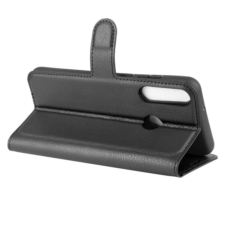 Väska Huawei Y6p Läderväv Classic Litchi