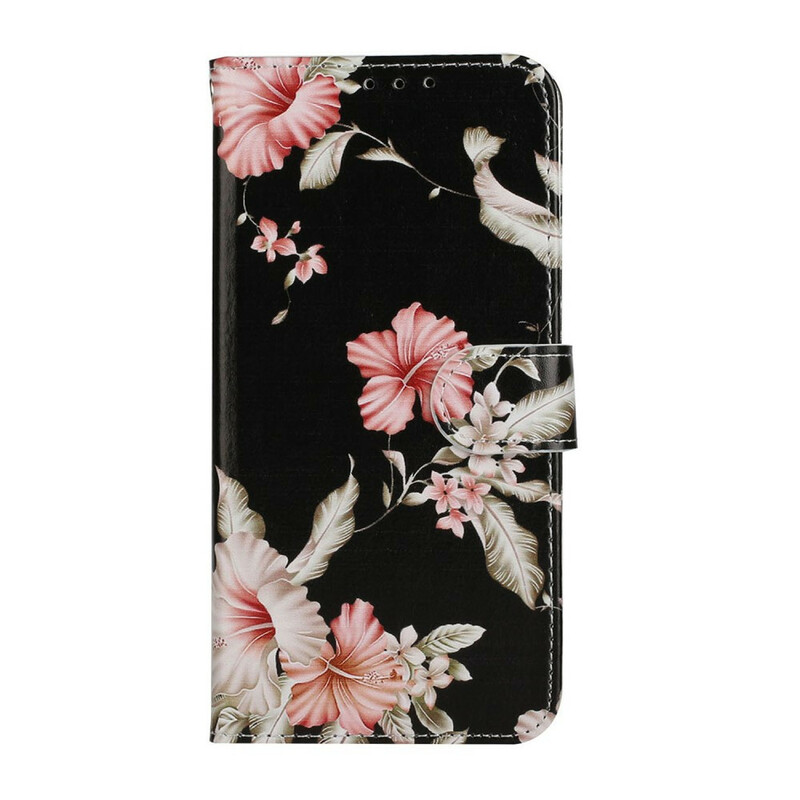 Flip Cover Huawei Y6p Myriad av blommor