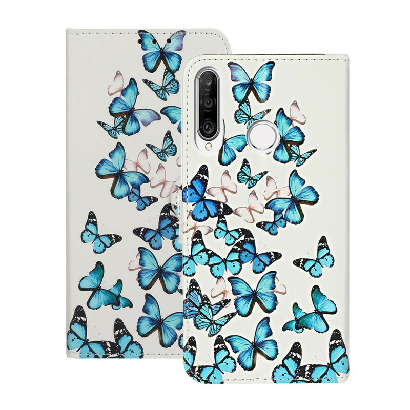 Flip Cover Huawei Y6p Myriad av fjärilar