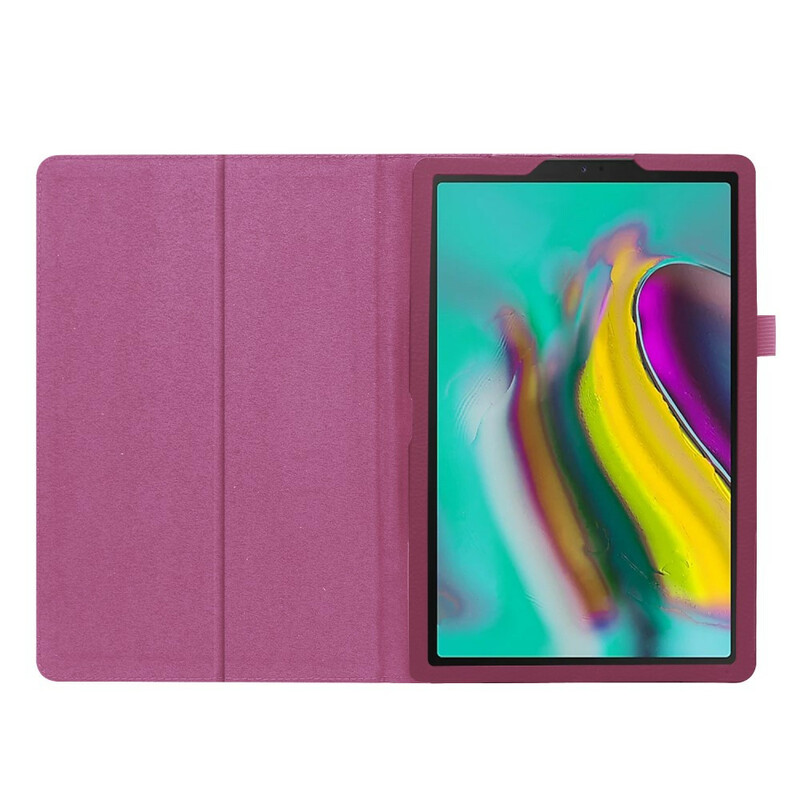 Samsung Galaxy Tab A 10.1 (2019) 2 flikar Faux Läder Litchi Case