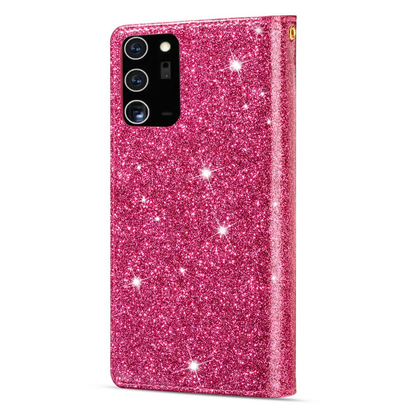 Samsung Galaxy Note 20 Glitter Wallet Zip Case