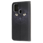 Samsung Galaxy M21 Black Cat Eye Rem Case