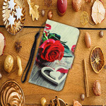 Samsung Galaxy Note 20 rosa romantiska remfodral