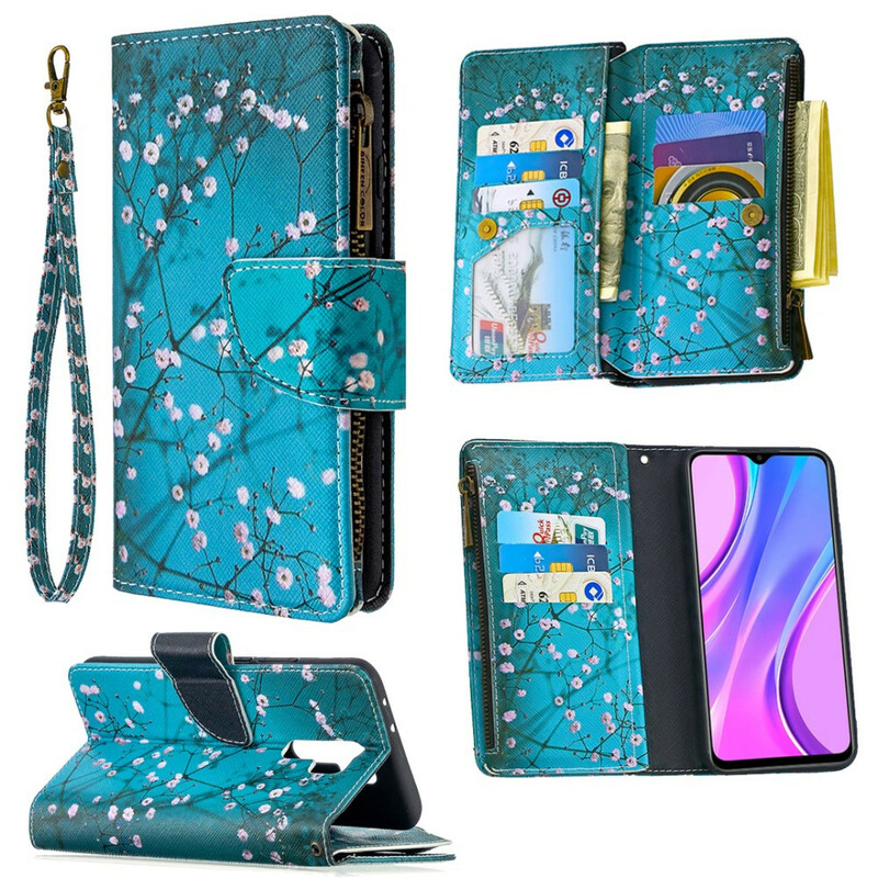 Xiaomi Redmi 9 Zip Pocket Tree Skalmed dragkedja