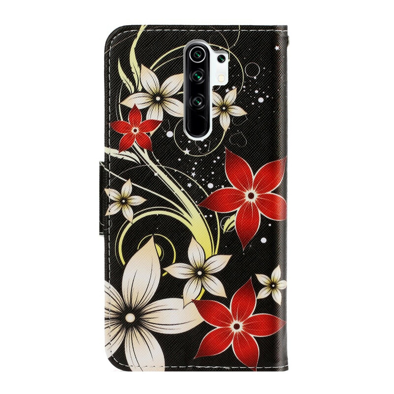 Xiaomi Redmi 9 färgglada blomma Rem Case