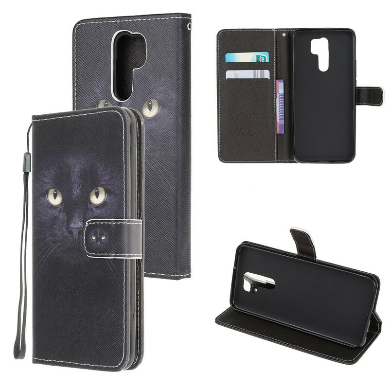 Xaiomi Redmi 9 Black Cat Eye Rem Case