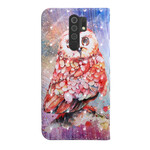 Xiaomi Redmi 9 Owl Painter-fodral