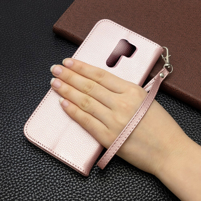 Xiaomi Redmi 9 Litchi SkalOblique Flap