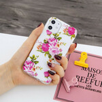 Fodral iPhone 12 Blommor Liberty Fluorescent